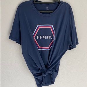Aerie Femme Distressed Boyfriend Tee
